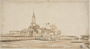 Haarlem-porten ved Amsterdam af Jan Ruischer