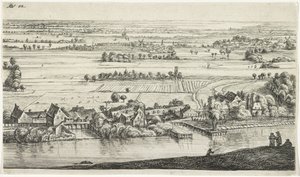 Landsby ved floden Forskellige landskaber (serietitel) af Jan Ruyscher