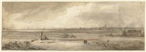 Udsigt over Naarden, set fra Muiderberg af Jan Ruyscher