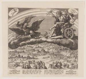 Jupiter, fra De syv planeter af Jan Sadeler I