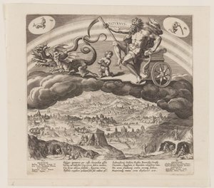 Saturnus, fra De syv planeter af Jan Sadeler I