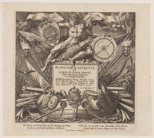 Titelblad, fra De syv planeter af Jan Sadeler I