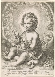 Før Christuskind als Salvatore af Jan Saenredam (attributed to)