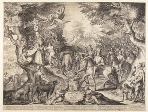 Allegori om den blomstrende tilstand i de forenede provinser af Jan Saenredam