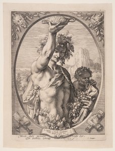 Bacchus, fra Tre hedenske guder og gudinder af Jan Saenredam