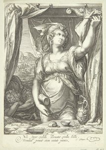 Jael og Sisera af Jan Saenredam