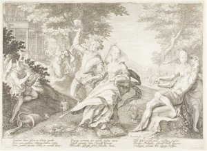 Tallerken to, fra Five Wise and Five Foolish Virgins af Jan Saenredam