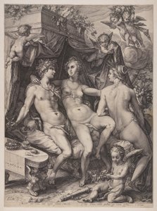Sine Cerere et Baccho Friget Venus af Jan Saenredam