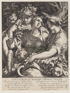 Sine Cerere et Baccho Friget Venus af Jan Saenredam