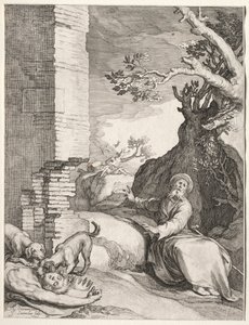 Forudsigelsen af Ahijah, 1604. af Jan Saenredam