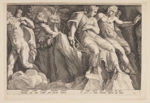 Afstraffelsen af Niobe (planche 3) af Jan Saenredam