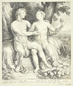 Vertumnus og Pomona af Jan Saenredam