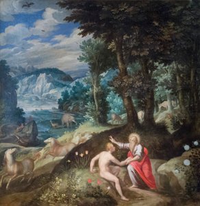 Adams skabelse, ca. 1586-89 (olie på lærred)