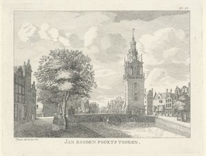 Jan Roodenpoortstoren i Amsterdam Jan Rooden Poorts Tooren (titel på objekt) af Jan Spaan