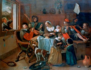 The Merry Family, 1668dani af Jan Havickszoon Steen
