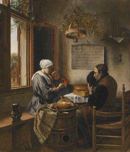 Bønnen før måltidet af Jan Steen