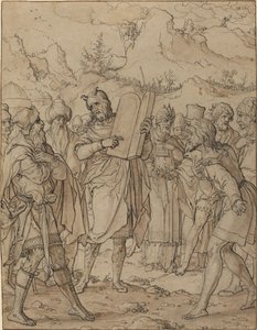 Moses leverer Guds bud til israelitterne af Jan Swart Van Groningen