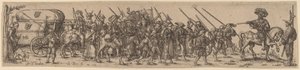 Bagagetoget med Sergent-Majoren af Jan Theodor de Bry after Barthel Beham