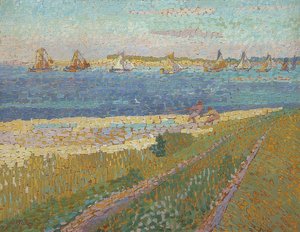 Fischerboote bei Veere (Veeres fiskeflåde). 1907 af Jan Toorop