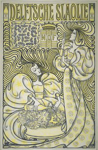 Plakat for Delft Salat Oil, pub.1894 (farve litho) af Jan Toorop