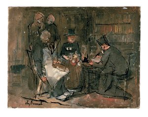 På advokatens kontor (studie) af Jan Toorop