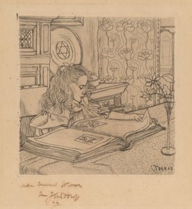Charley ser på et album med billeder af Jan Toorop
