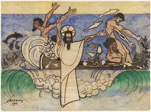 Den mirakuløse fangst af fisk af Jan Toorop