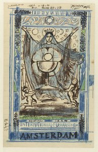 Design til en plakat til den internationale eukaristiske kongres afholdt i Amsterdam fra 22.-27. juli 1924 af Jan Toorop