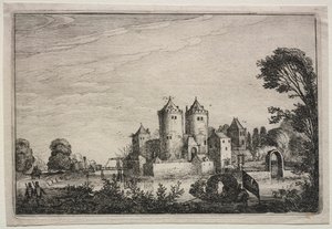 Slottet med to tårne, 1616.