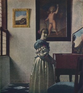 A Lady Standing at the Virginals, c1670-1672, c1950. af Jan Vermeer van Delft