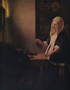 Kvinde med en balance, c1664 af Jan Vermeer van Delft