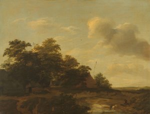 Landskab med en gård af Jan Vermeer van Haarlem (I)