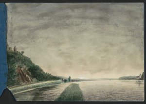 Bjerglandskab ved en sø af Jan Veth