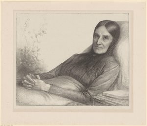 Portræt af Elisabeth Ragazzi van den Wall Bake af Jan Veth
