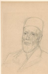 Portræt af Willem Nicolaas Dinger () af Jan Veth