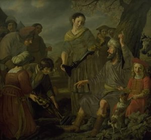 Jacob begraver de hedenske idoler