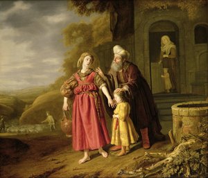 Udvisning af Hagar og Ismael, ca.1644