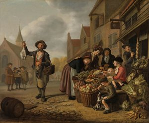 Grønthandlerens butik De Buyskool af Jan Victors