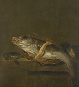 Stilleben med kuller og Gurnard af Jan Vonck