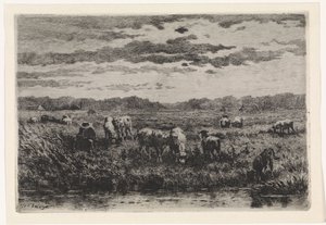 Landskab med får