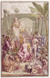 Frontispice af "Hortus Cliffortianus" af Carl Linnaeus (1707-78)