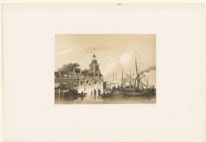 Udsigt over den gamle hovedport i Rotterdam
