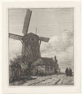 Udsigt over Trekweg i Haag af Jan Weissenbruch