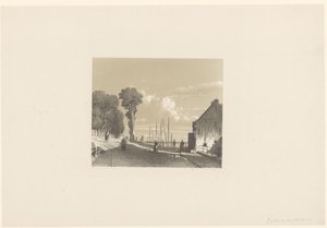 Udsigt over Veerweg i Culemborg af Jan Weissenbruch