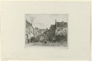 Udsigt over Binnenhof af Jan Weissenbruch