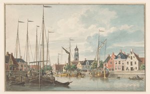 Ansigt på De Lemmer af Jan Weissenbruch