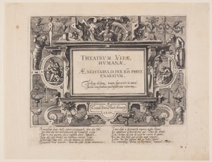 Frontispice, fra Theatrum Vitae Humanae (Menneskets aldre) af Jan Wierix