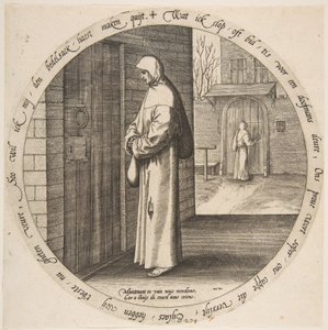 Man tigger forgæves ved de døves dør, fra tolv flamske ordsprog, ca. 1568.