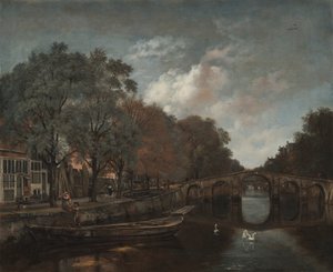 Herengracht, Amsterdam, ca. 1661 (olie på lærred) af Jan Wijnants