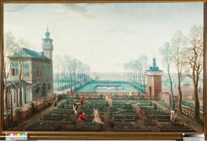 April måned, arbejder i haven (april, havearbejde) Maleri af Jan Wildens (1586-1653)